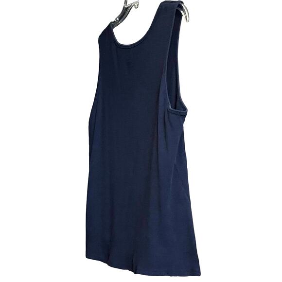 LAURA SCOTT SCOOP NECK TANK TOP, WOMENS, 20-22W, NAVY BLUE, SLEEVELESS - Picture 4 of 7